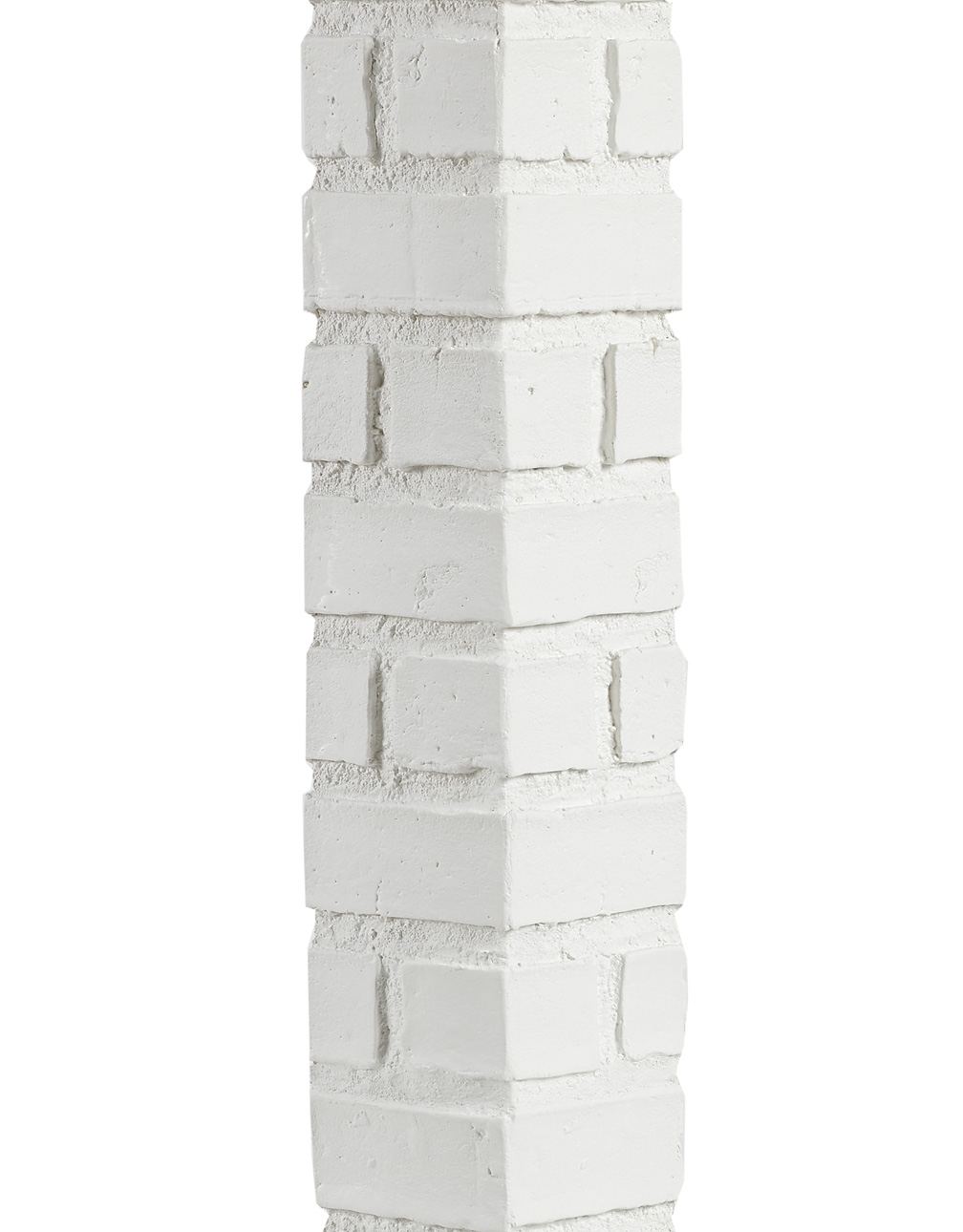 Brick Historic Architectural Corner - White